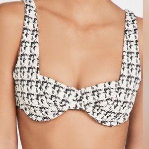 Devon Windsor Houndstooth Swim Top